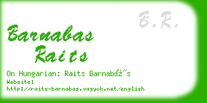 barnabas raits business card